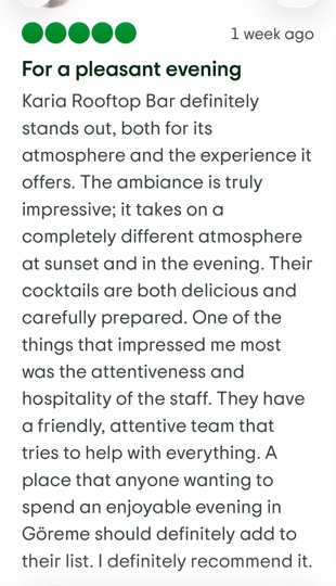 Kaira Rooftop Bar & Restaurant: Göreme's Sunset Favorite — image 7